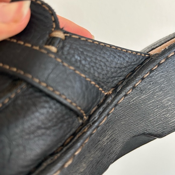 Leather rustic vintage clogs - Picture 13 of 16